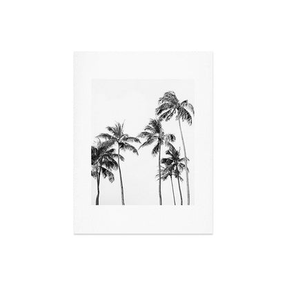 Palm Trees - Black and White Photography Art Print Gallery Image 6