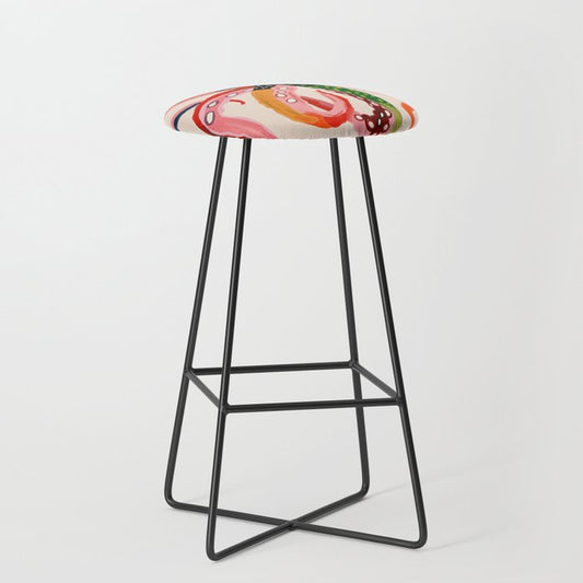 Colorful Octopus II Stool Gallery Image 1