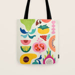 Mid Century Modern Fruits Tote Bag Gallery Image 1