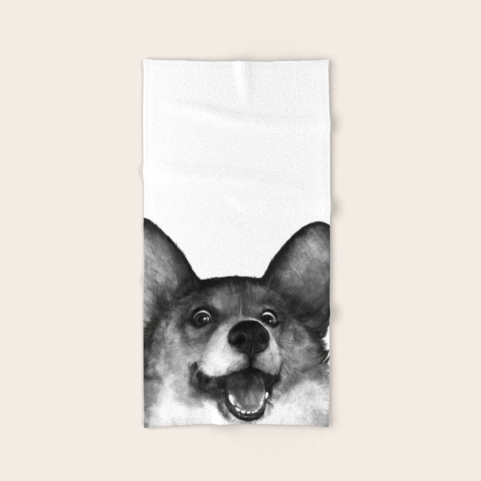 Corgi Hand & Bath Towel Gallery Image 2