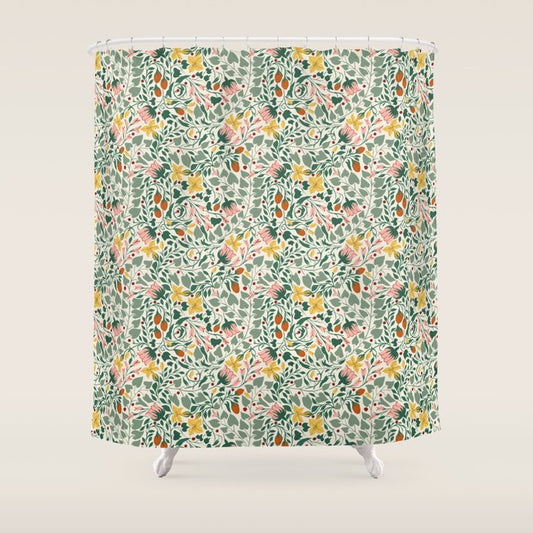 Folklore Vine Shower Curtain Gallery Image 1