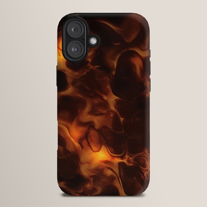 Dark Coffee Tortoiseshell Turtle Pattern iPhone Case Gallery Image 14