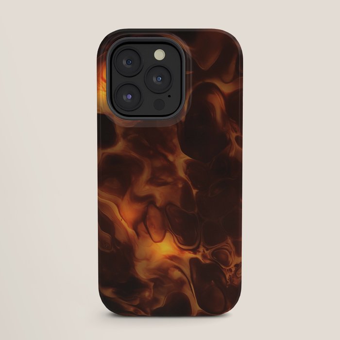 Dark Coffee Tortoiseshell Turtle Pattern iPhone Case Gallery Image 27