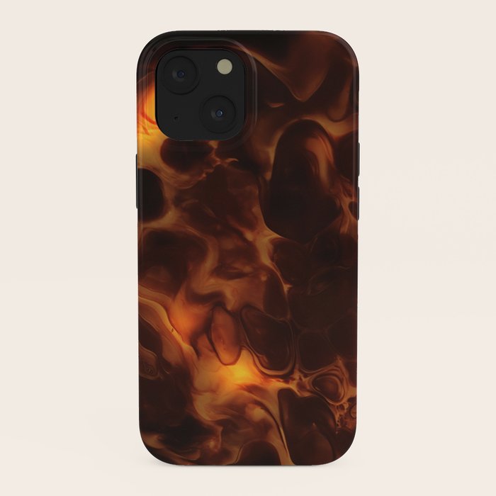 Dark Coffee Tortoiseshell Turtle Pattern iPhone Case Gallery Image 38