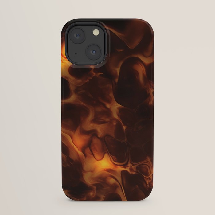 Dark Coffee Tortoiseshell Turtle Pattern iPhone Case Gallery Image 29