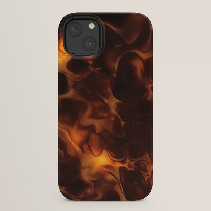 Dark Coffee Tortoiseshell Turtle Pattern iPhone Case Gallery Image 30