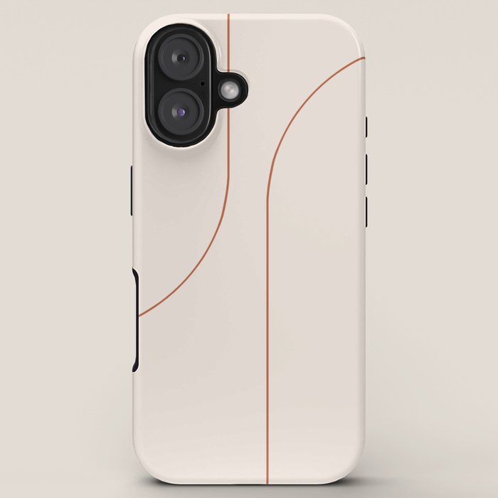 Modern Minimal Line Abstract XXVI iPhone Case Gallery Image 5