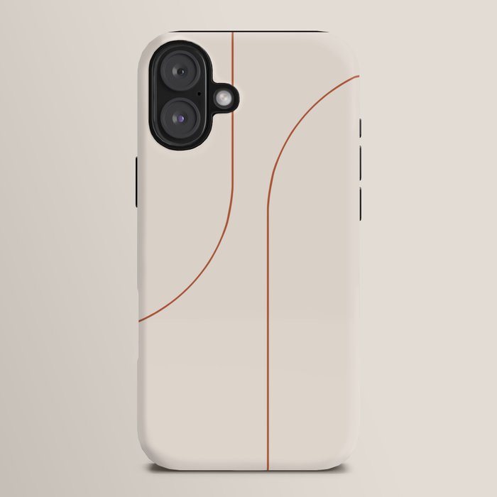 Modern Minimal Line Abstract XXVI iPhone Case Gallery Image 14