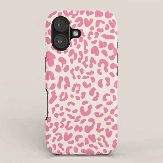 Pink Leopard Print iPhone Case Gallery Image 1