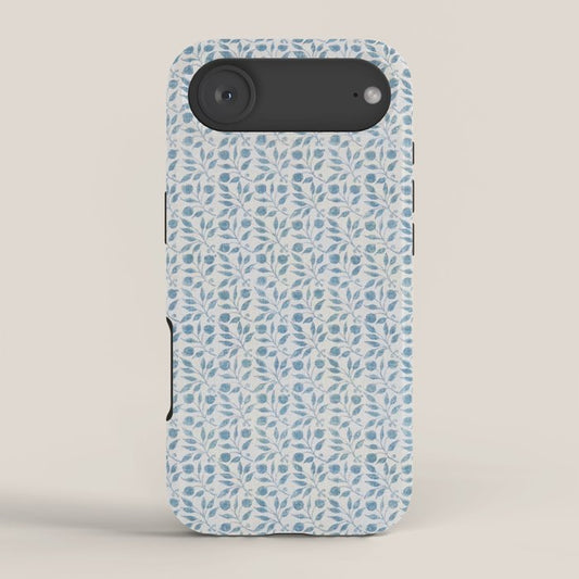 William Morris Vintage Rosehip Mineral Blue iPhone Case Gallery Image 2