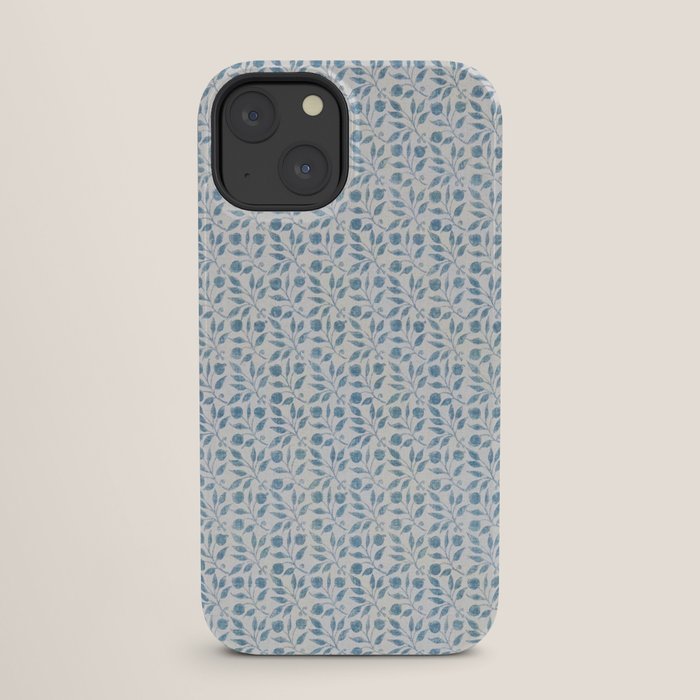 William Morris Vintage Rosehip Mineral Blue iPhone Case Gallery Image 25