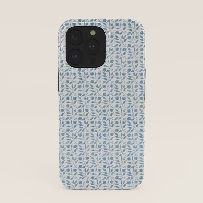 William Morris Vintage Rosehip Mineral Blue iPhone Case Gallery Image 39