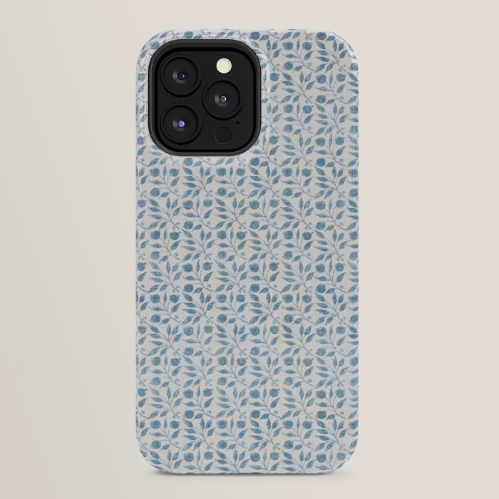 William Morris Vintage Rosehip Mineral Blue iPhone Case Gallery Image 32