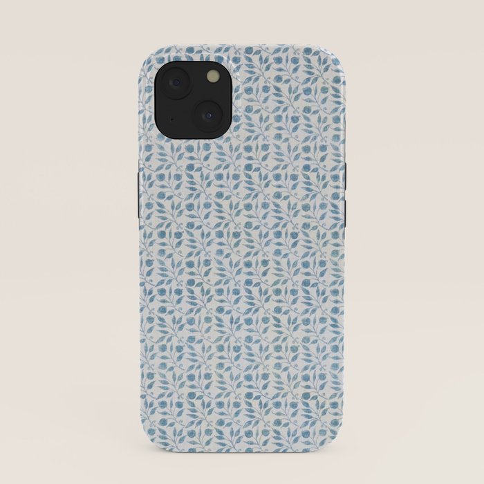 William Morris Vintage Rosehip Mineral Blue iPhone Case Gallery Image 37