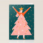 Christmas tree dress Stationery Card Gallery Image 1