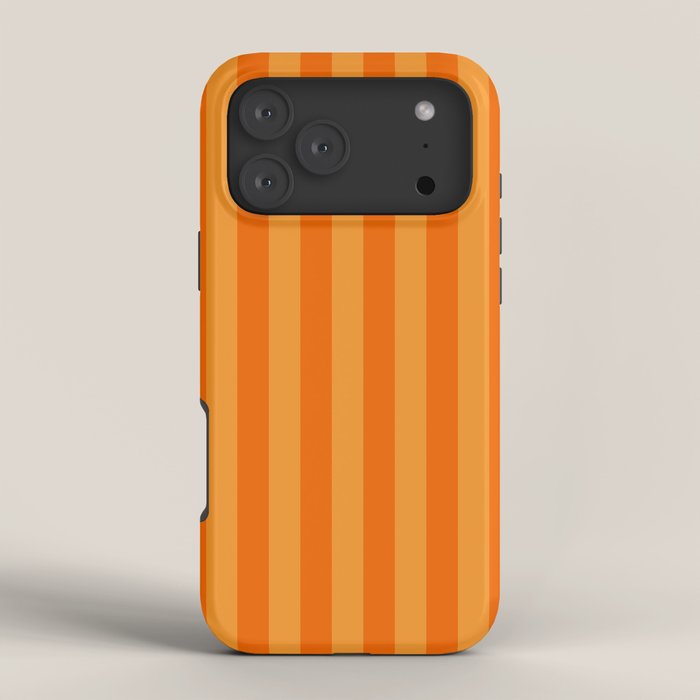 Orange Stripes Vertical Stripe Pattern iPhone Case Gallery Image 4