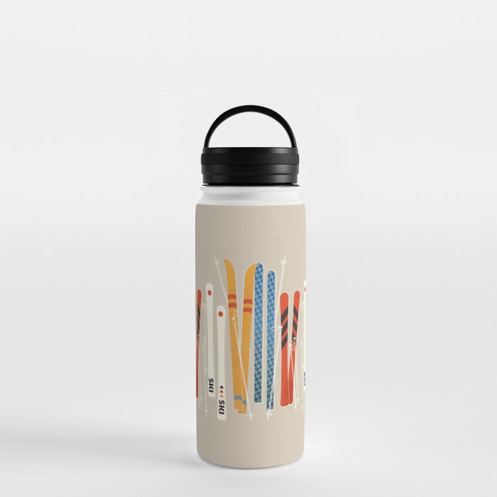 Ski Illustration Water Bottle Gallery Image 3