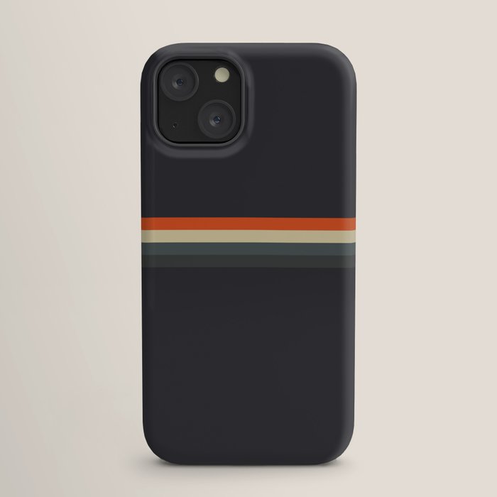 Fujitaka - Classic Dark Retro Stripes iPhone Case Gallery Image 17