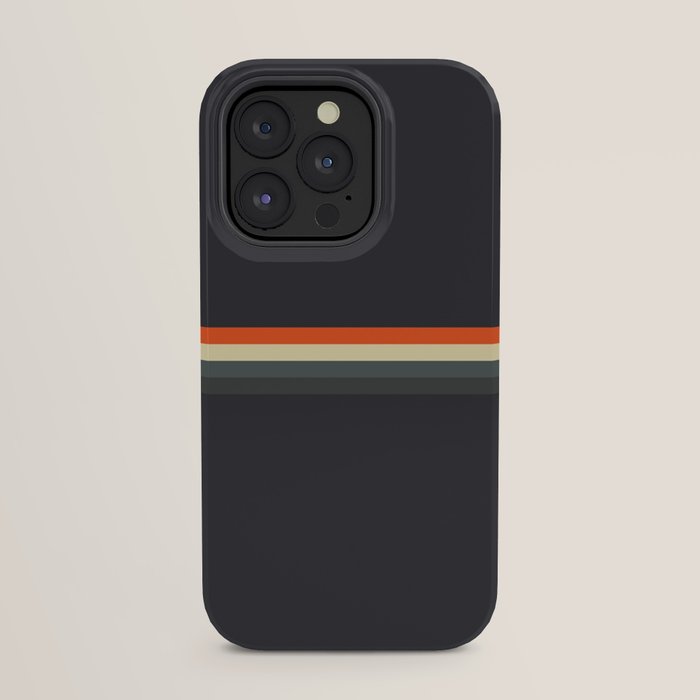 Fujitaka - Classic Dark Retro Stripes iPhone Case Gallery Image 31