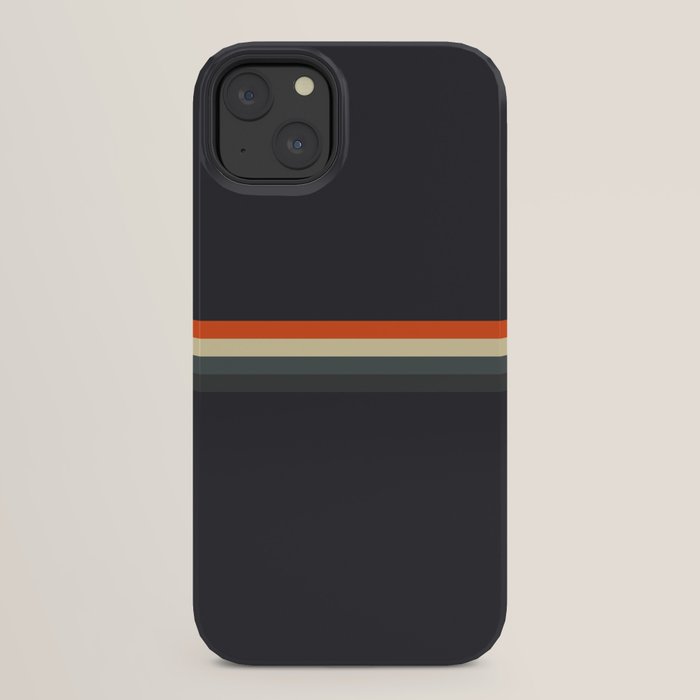 Fujitaka - Classic Dark Retro Stripes iPhone Case Gallery Image 30