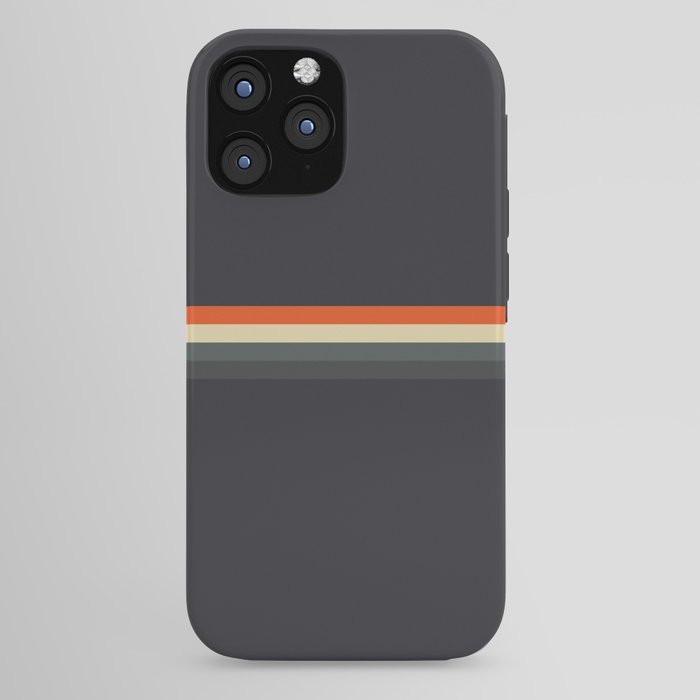 Fujitaka - Classic Dark Retro Stripes iPhone Case Gallery Image 44