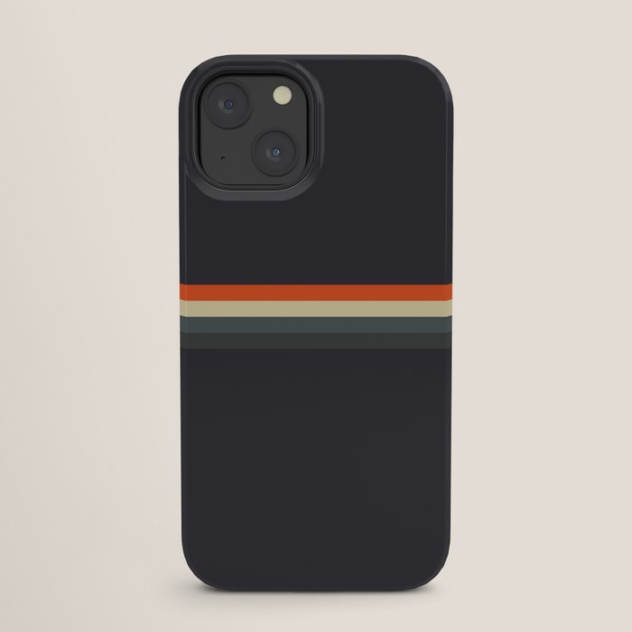 Fujitaka - Classic Dark Retro Stripes iPhone Case Gallery Image 25