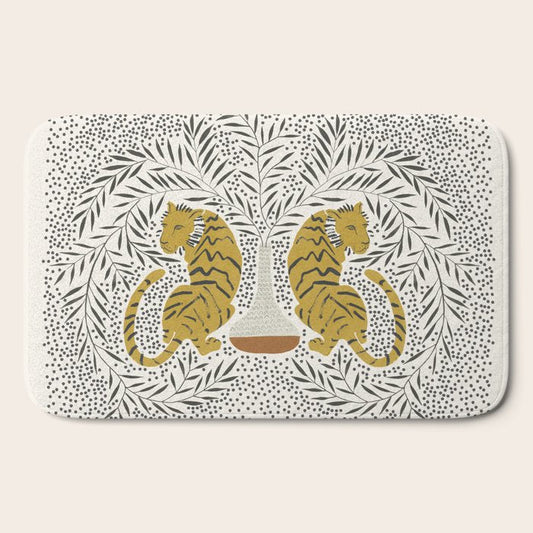 Tiger Vase Bath Mat Gallery Image 2