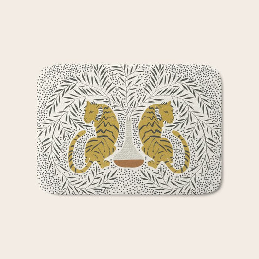 Tiger Vase Bath Mat Gallery Image 1