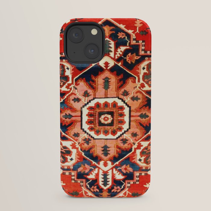 Heriz Serapi Azerbaijan Antique Persian Rug Print iPhone Case Gallery Image 21