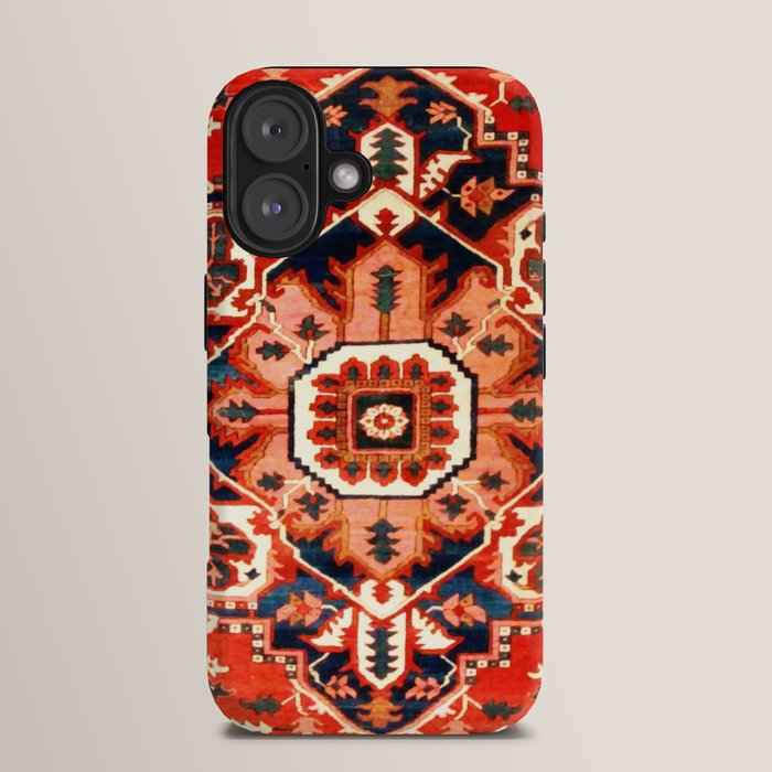Heriz Serapi Azerbaijan Antique Persian Rug Print iPhone Case Gallery Image 13