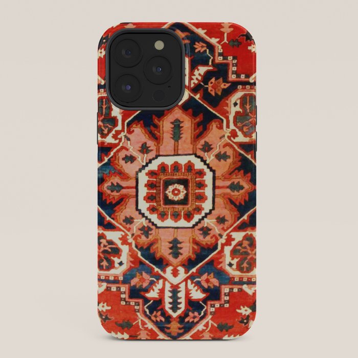Heriz Serapi Azerbaijan Antique Persian Rug Print iPhone Case Gallery Image 36