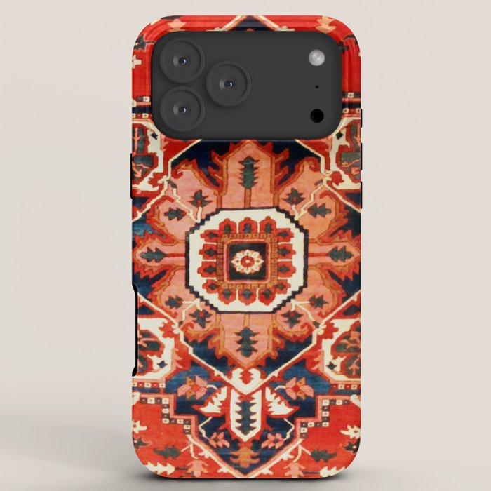 Heriz Serapi Azerbaijan Antique Persian Rug Print iPhone Case Gallery Image 8