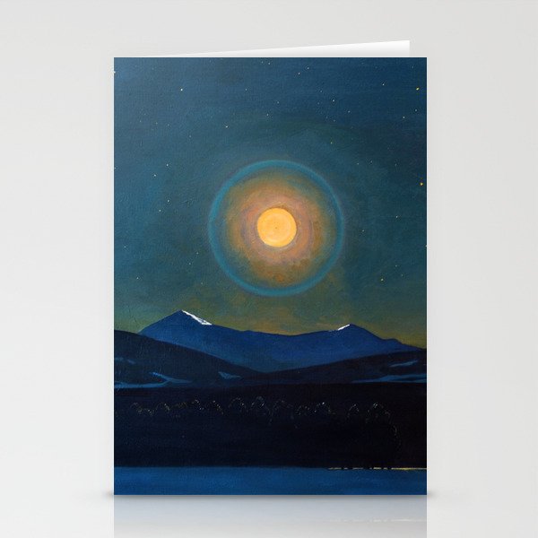 "Moonlight, Winter" by Rockwell Kent (1940) Stationery Card Gallery Image 2