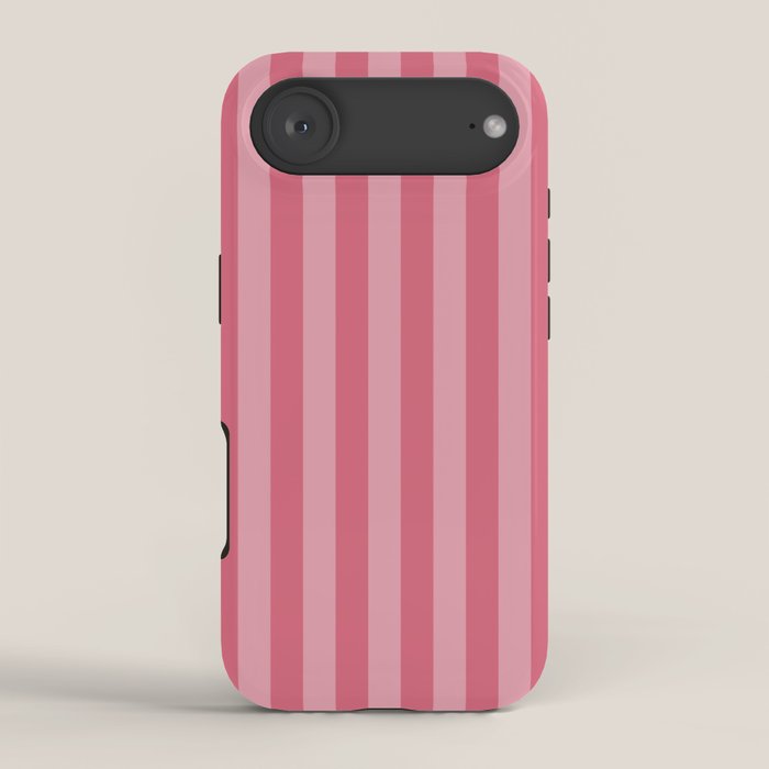 Large Nantucket Red Cabana Tent Stripes iPhone Case Gallery Image 2