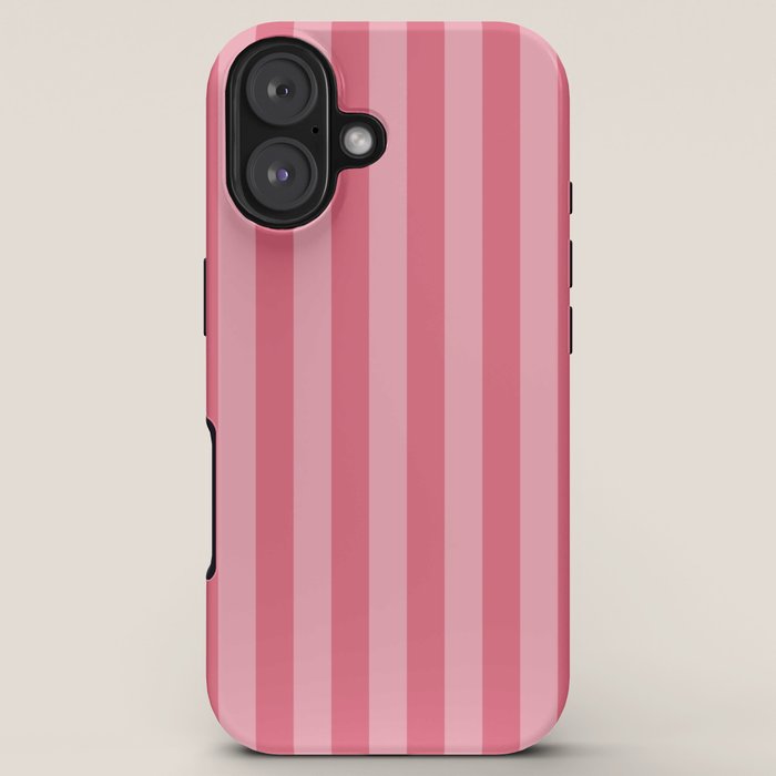 Large Nantucket Red Cabana Tent Stripes iPhone Case Gallery Image 5