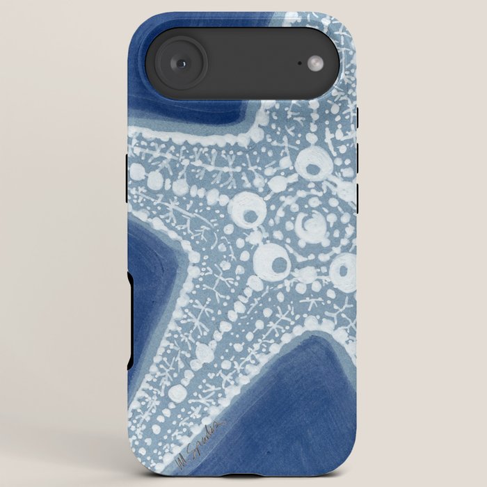 Starfish Blue and White iPhone Case Gallery Image 6