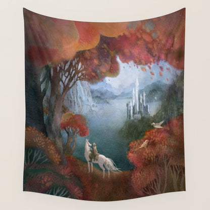 Traveller and the Fairy Castle Wall Tapestry Gallery Image 3