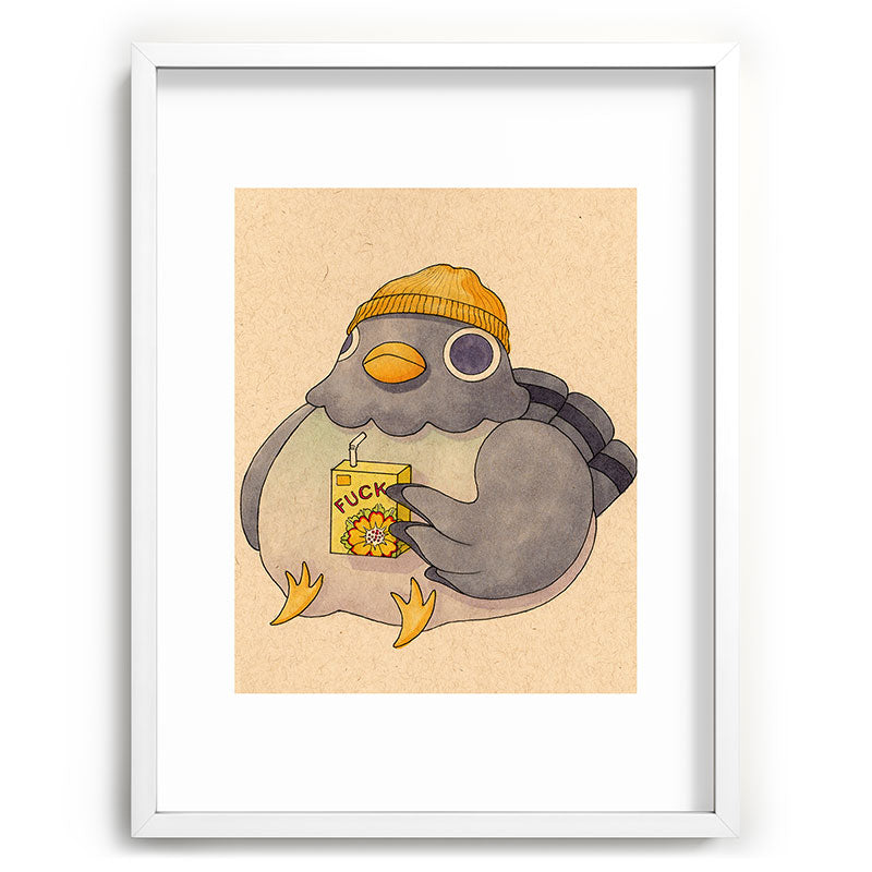 'Fuck' Pigeon 07 Framed Art Print Gallery Image 108