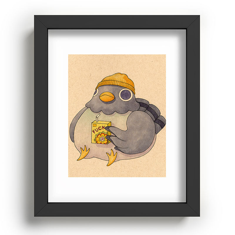 'Fuck' Pigeon 07 Framed Art Print Gallery Image 78
