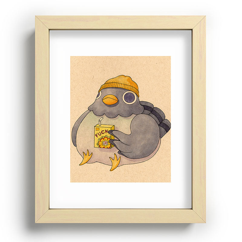 'Fuck' Pigeon 07 Framed Art Print Gallery Image 95