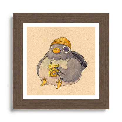 'Fuck' Pigeon 07 Framed Art Print Gallery Image 57