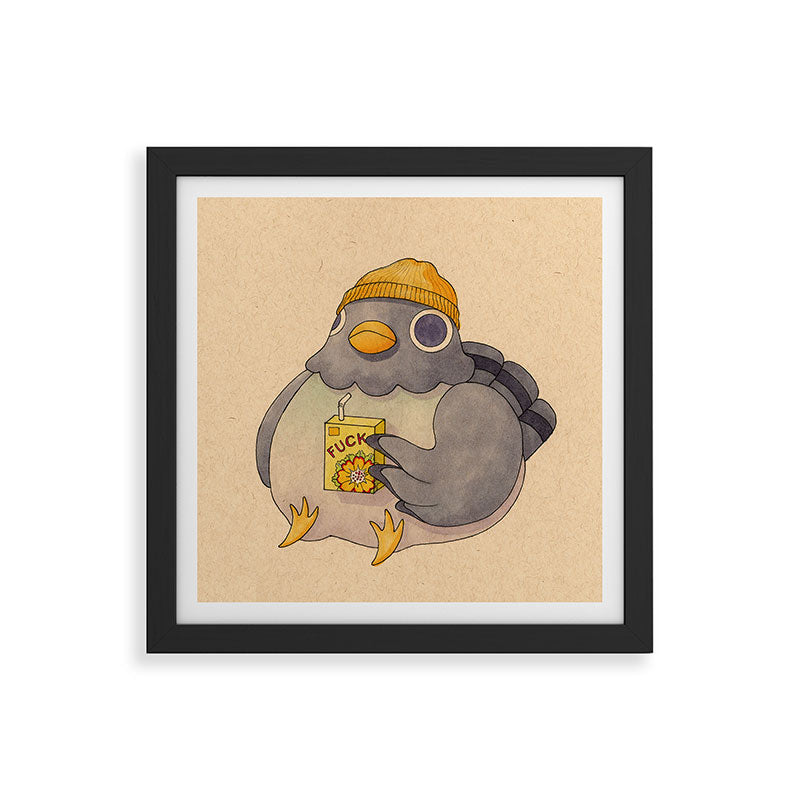 'Fuck' Pigeon 07 Framed Art Print Gallery Image 50
