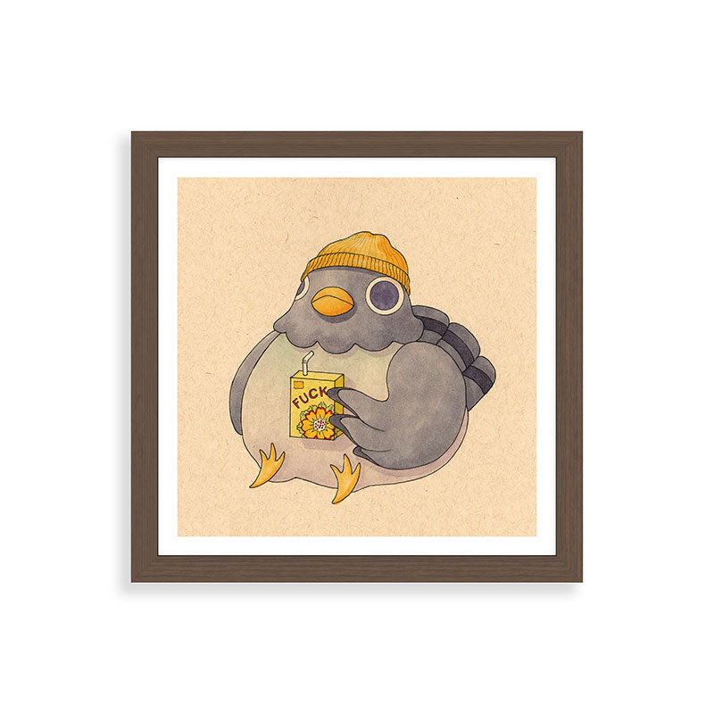 'Fuck' Pigeon 07 Framed Art Print Gallery Image 60