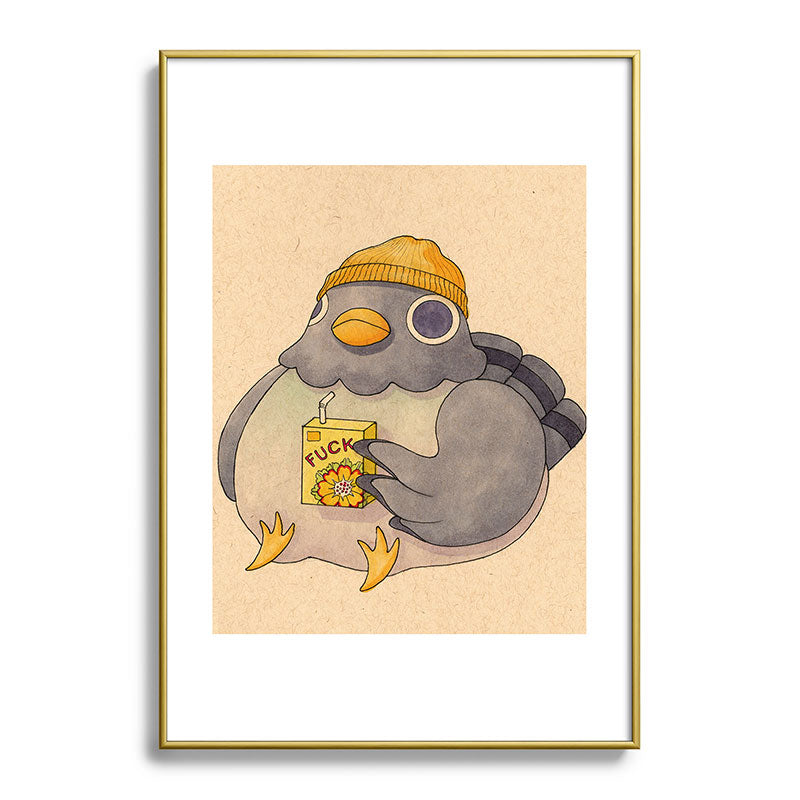'Fuck' Pigeon 07 Framed Art Print Gallery Image 123