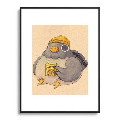 'Fuck' Pigeon 07 Framed Art Print Gallery Image 115