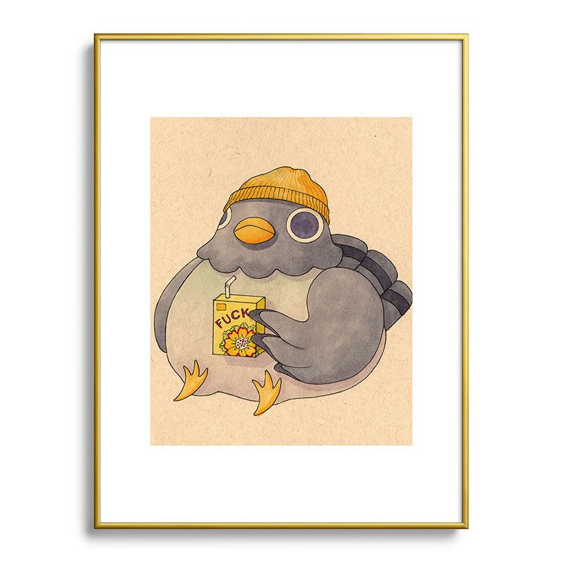 'Fuck' Pigeon 07 Framed Art Print Gallery Image 124