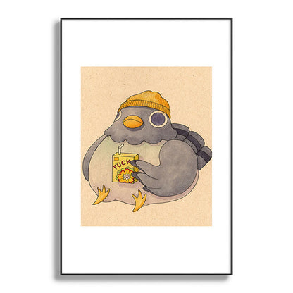 'Fuck' Pigeon 07 Framed Art Print Gallery Image 117