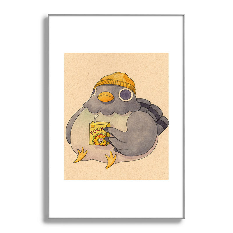 'Fuck' Pigeon 07 Framed Art Print Gallery Image 138