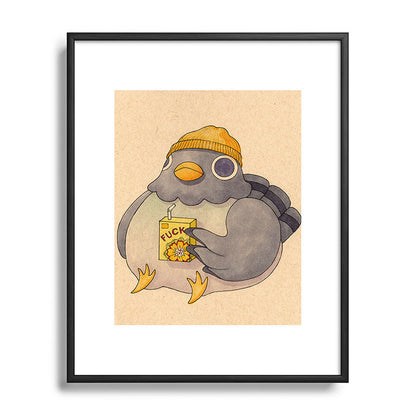 'Fuck' Pigeon 07 Framed Art Print Gallery Image 111