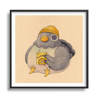 'Fuck' Pigeon 07 Framed Art Print Gallery Image 122